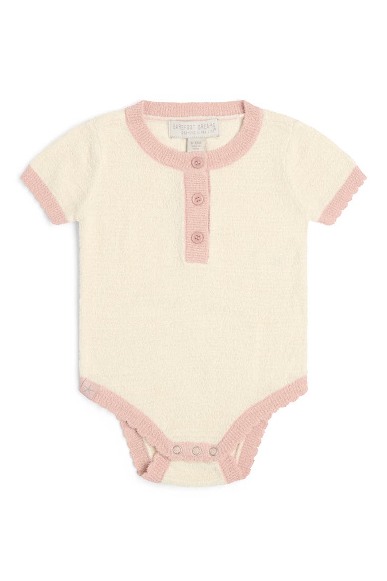 Kids' Scalloped Knit Bodysuit, Main, color, CREAM MULTI