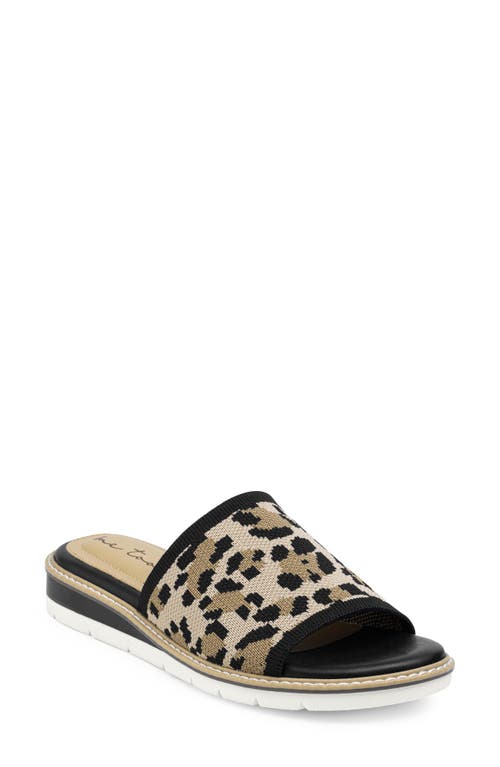 Me Too Ashby Knit Slide Sandal In Leopard