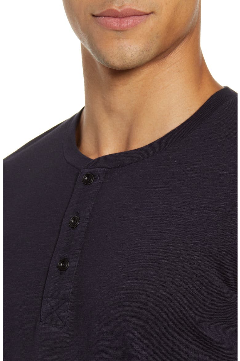 Long Sleeve Slub Henley, Alternate, color, UTILITY BLUE