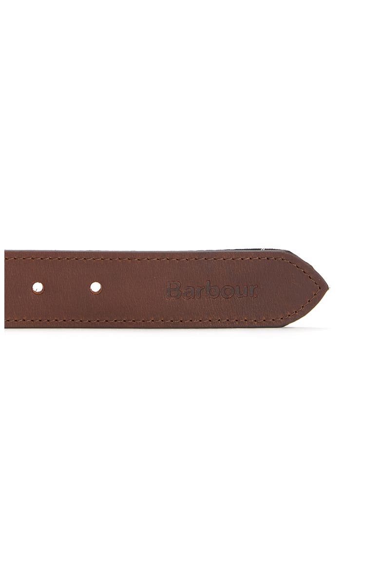 Tartan Leather Belt, Alternate, color, CLASSIC TARTAN/ BROWN