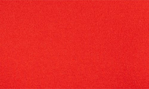 Stella Mccartney Miracle Long Sleeve Compact Knit Dress In Lipstick Red