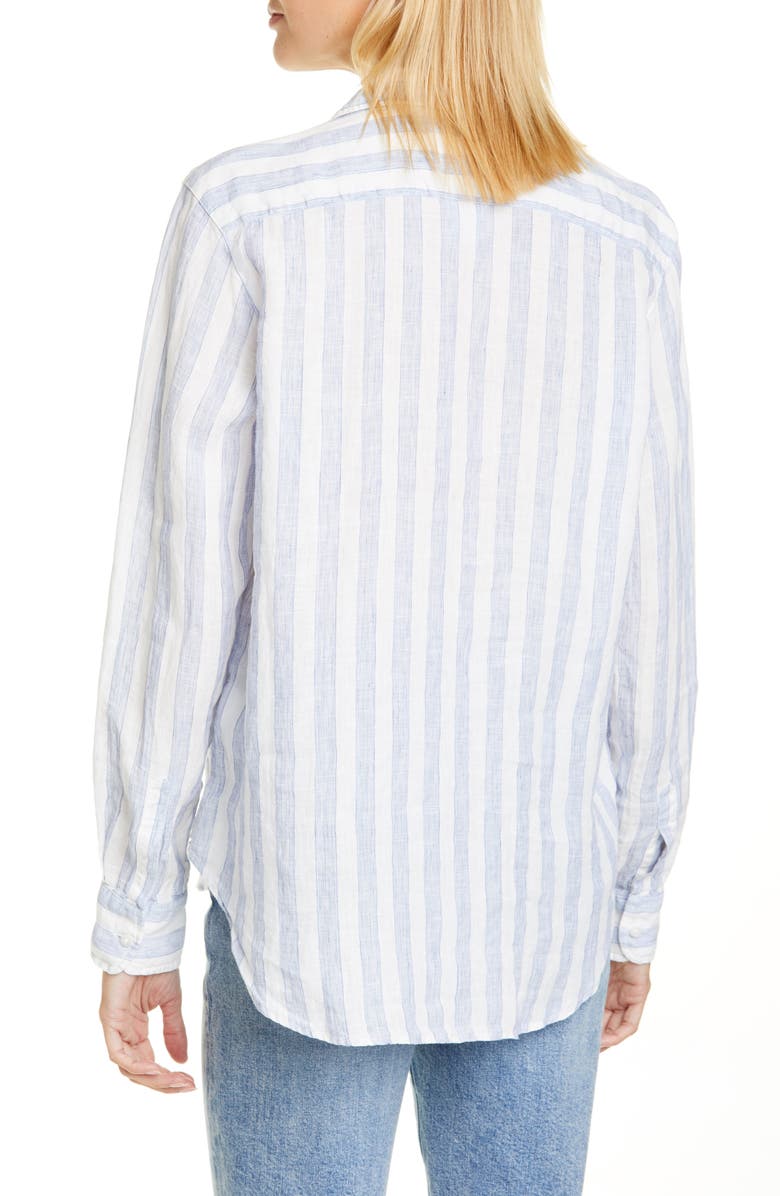 Frank & Eileen Eileen Stripe Linen Shirt, Alternate, color, 