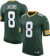 Nike Men's Nike Josh Jacobs Green Green Bay Packers Vapor Untouchable Stitched Limited Jersey