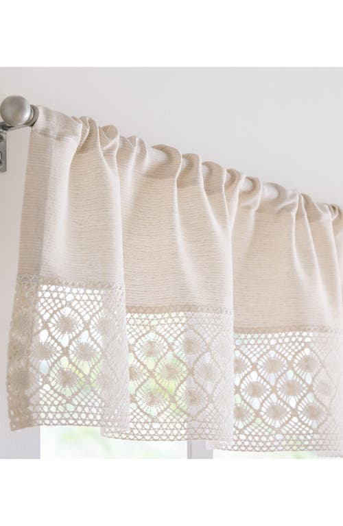 Peri Home Bahia 3-piece Valence & Tier Curtain Panel Set In White
