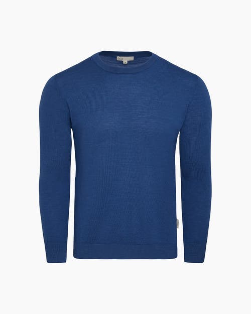 Onia Extra Fine Merino Wool Crewneck Sweater In Blue