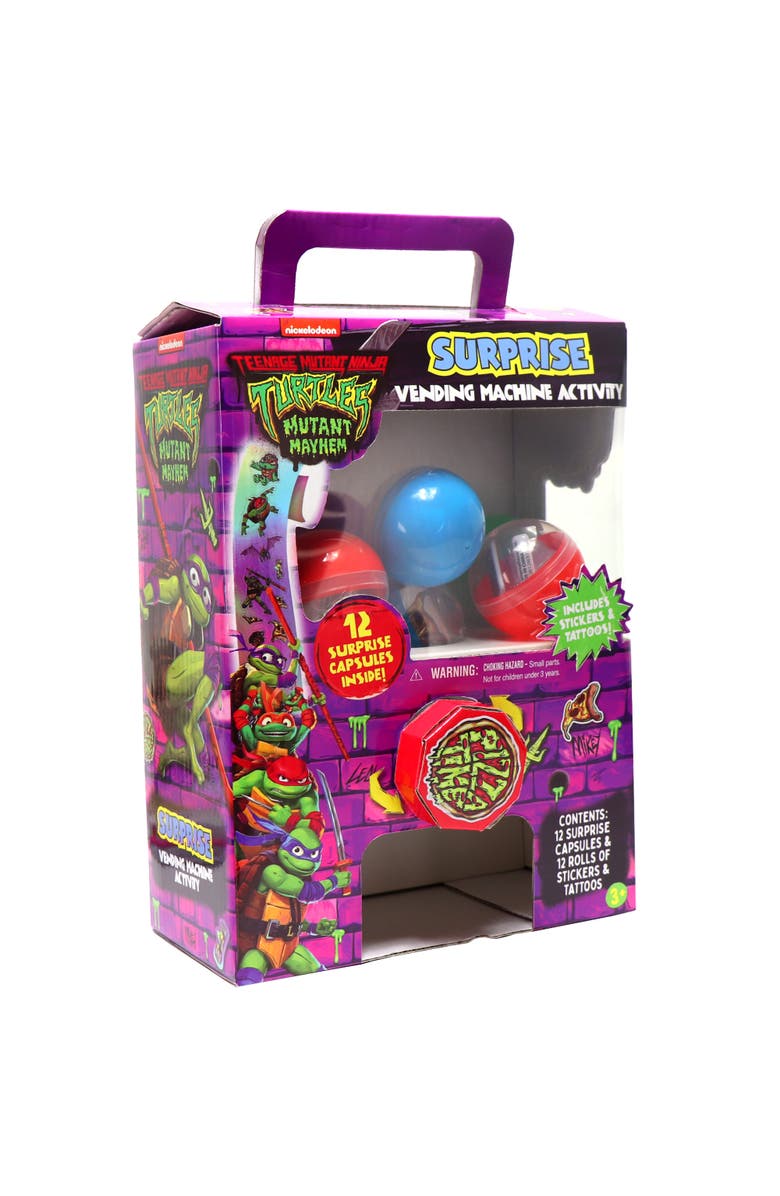 Tara Toys Surprise Vending Machine Activity Tmnt 12 Capsules, Alternate, color, Multicolored