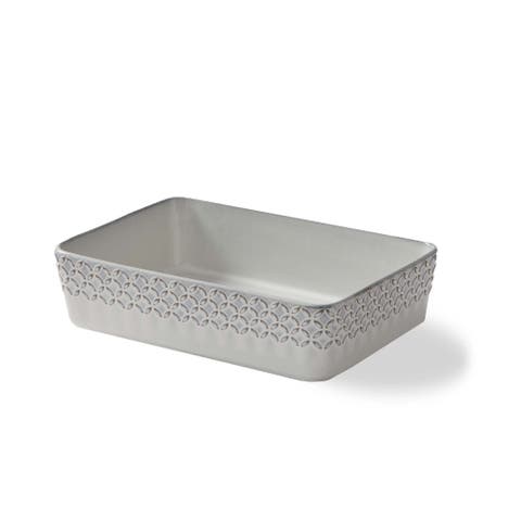 Bistro Small Rectangular Baker - Grey Oven Safe Baking Dish