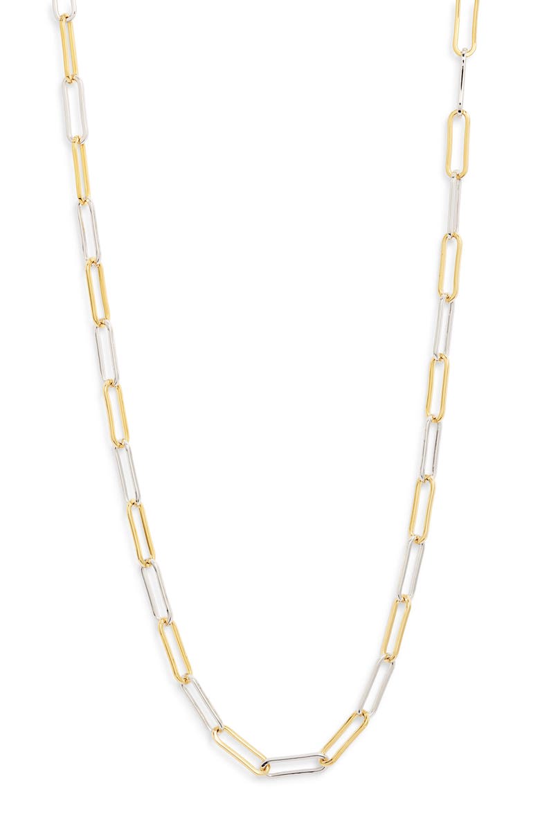 Nordstrom Demi Fine Paper Clip Necklace, Main, color,