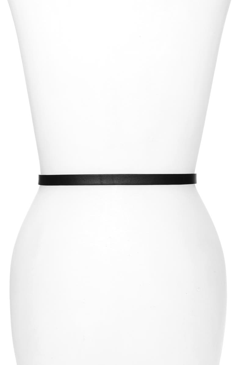 Max Mara Verres Monogram Leather Belt, Alternate, color,