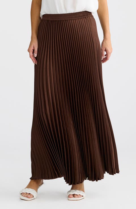 Alias Pleated Maxi Skirt