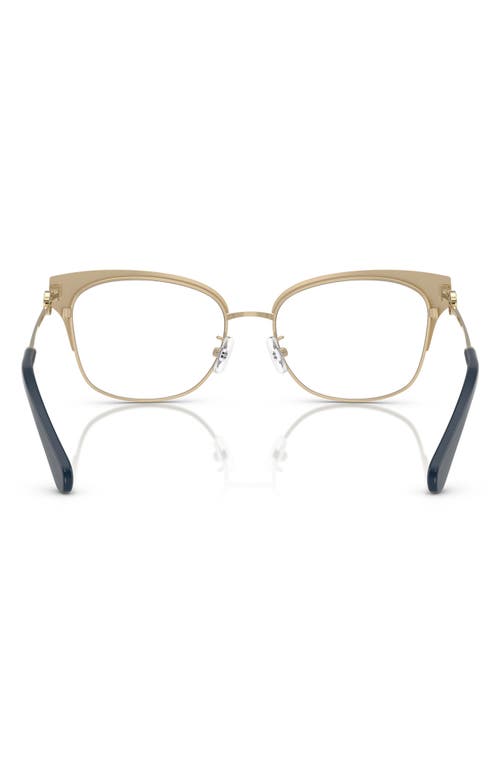 Tory Burch 52mm Cat Eye Optical Glasses In Navy