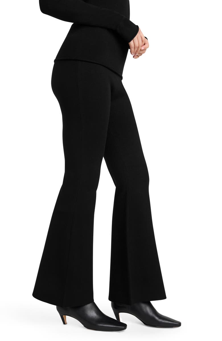 Splendid x @cellajaneblog Sweater Knit Flare Pants, Alternate, color, Black