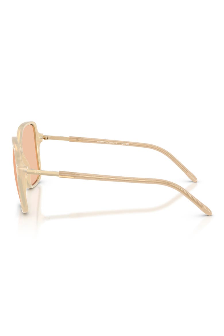 53mm Butterfly Sunglasses, Alternate, color, SHINY OPAL TUNDRA / BROWN