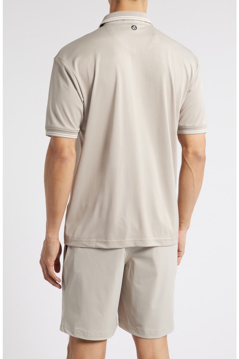 Thatcher Tipped Performance Polo, Alternate, color, TAN