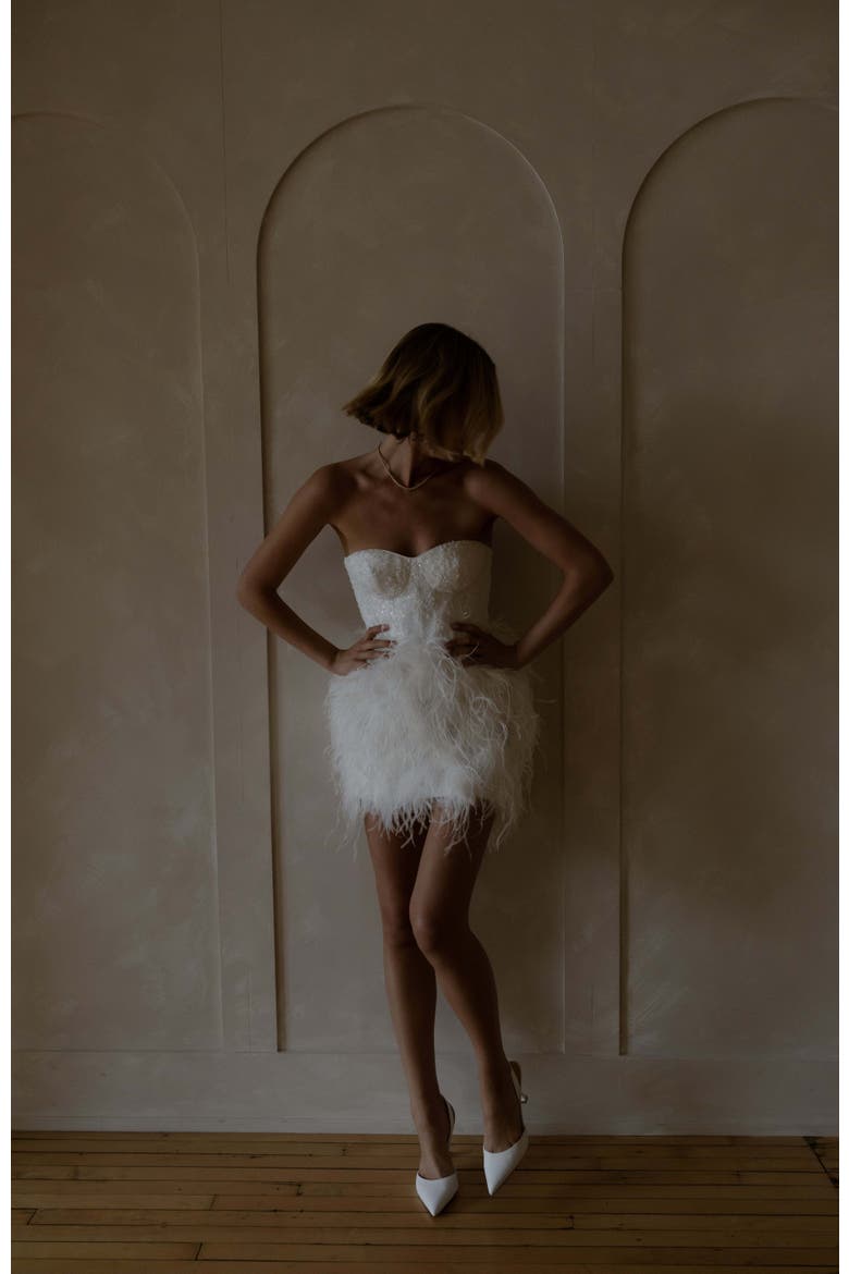 Broadway Mini Dress, Alternate, color, Ivory