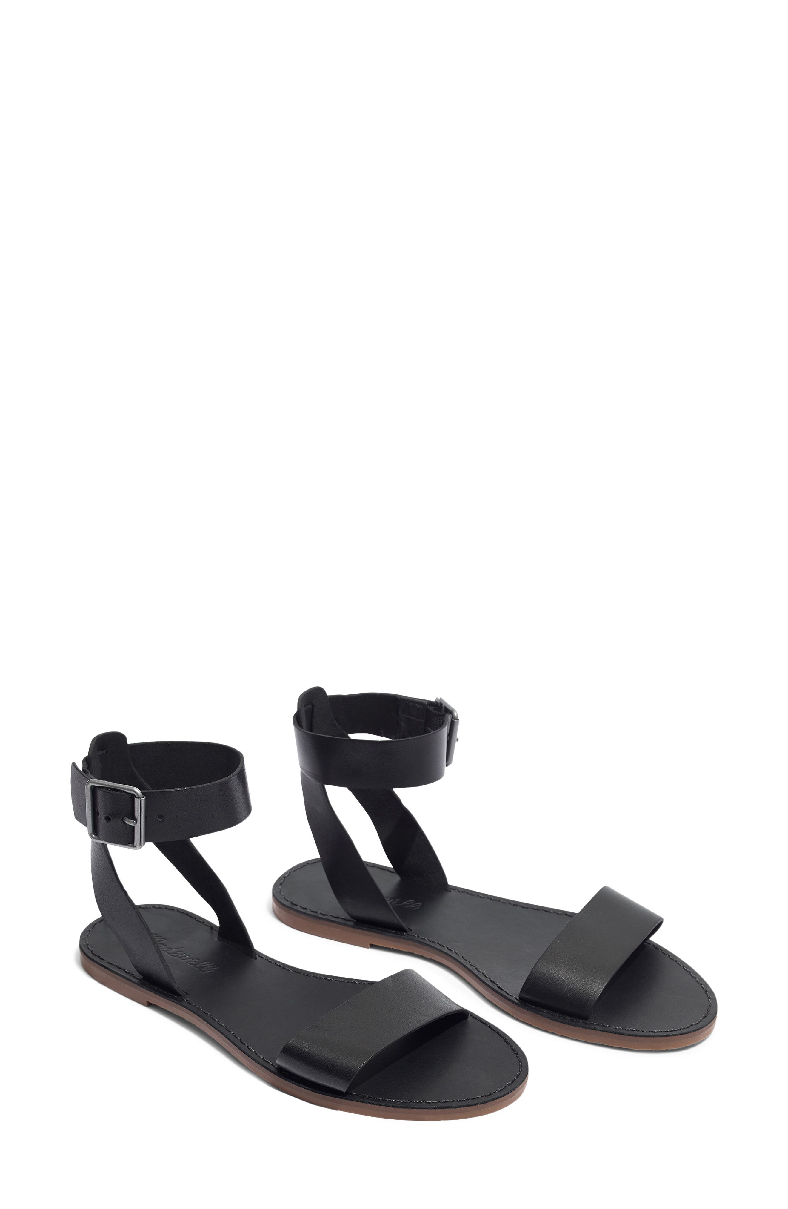 Madewell The Boardwalk Ankle Strap Sandal, Main, color, 