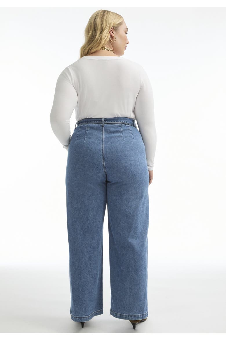Curvie Fit High-Waisted Wide-Leg Utility Jean, Alternate, color, VINTAGE MEDIUM WASH