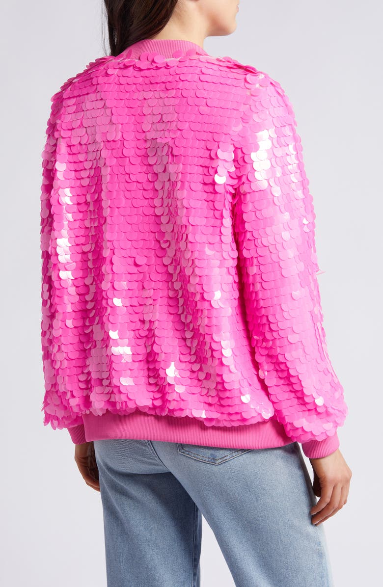 AZALEA WANG Sequin Bomber Jacket, Alternate, color, 
