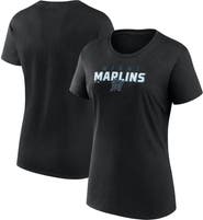 FANATICS Women's Fanatics Black Miami Marlins Lean T-Shirt
