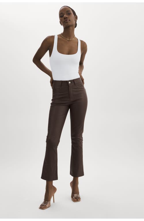 Lamarque Faris | Stretch Leather Pants In Brown