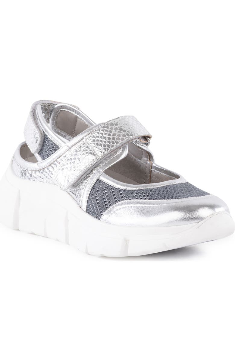 Seychelles Track Star Sneaker, Main, color, Silver/ Silver Leather