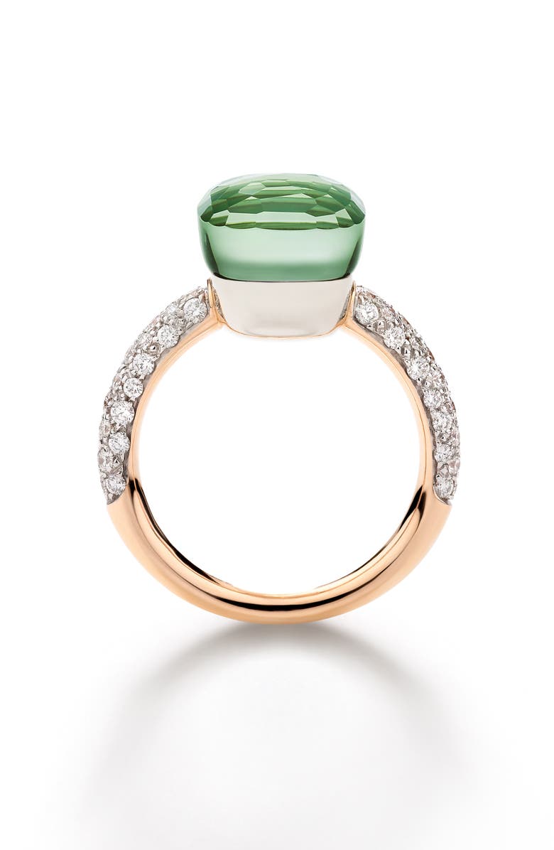 Pomellato 18K Gold Nudo Ring, Alternate, color, Prasiolite/ Green Agate