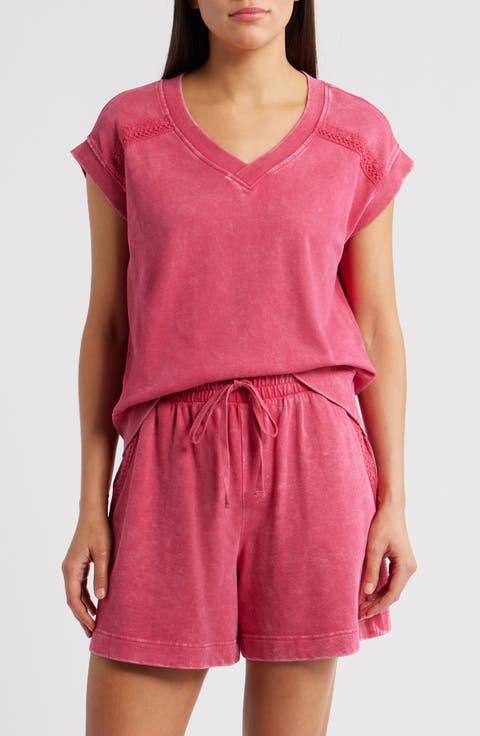 Crochet Detail Muscle Tee