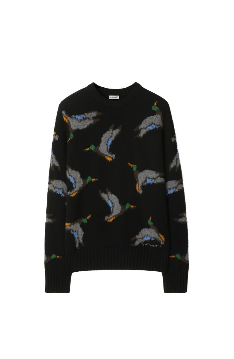 Burberry Duck Wool Sweater, Alternate, color, 