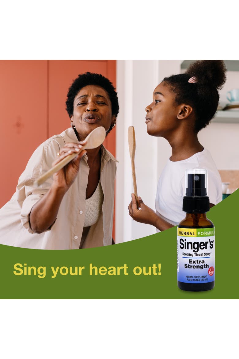 Singer's Saving Grace Extra Strength - Herbal Remedy Spray Aids Throat Comfort & Health - Soothing Hydrating Throat Support - Throat Relief Spray with Licorice - 1 fl oz, Alternate, color, No Color