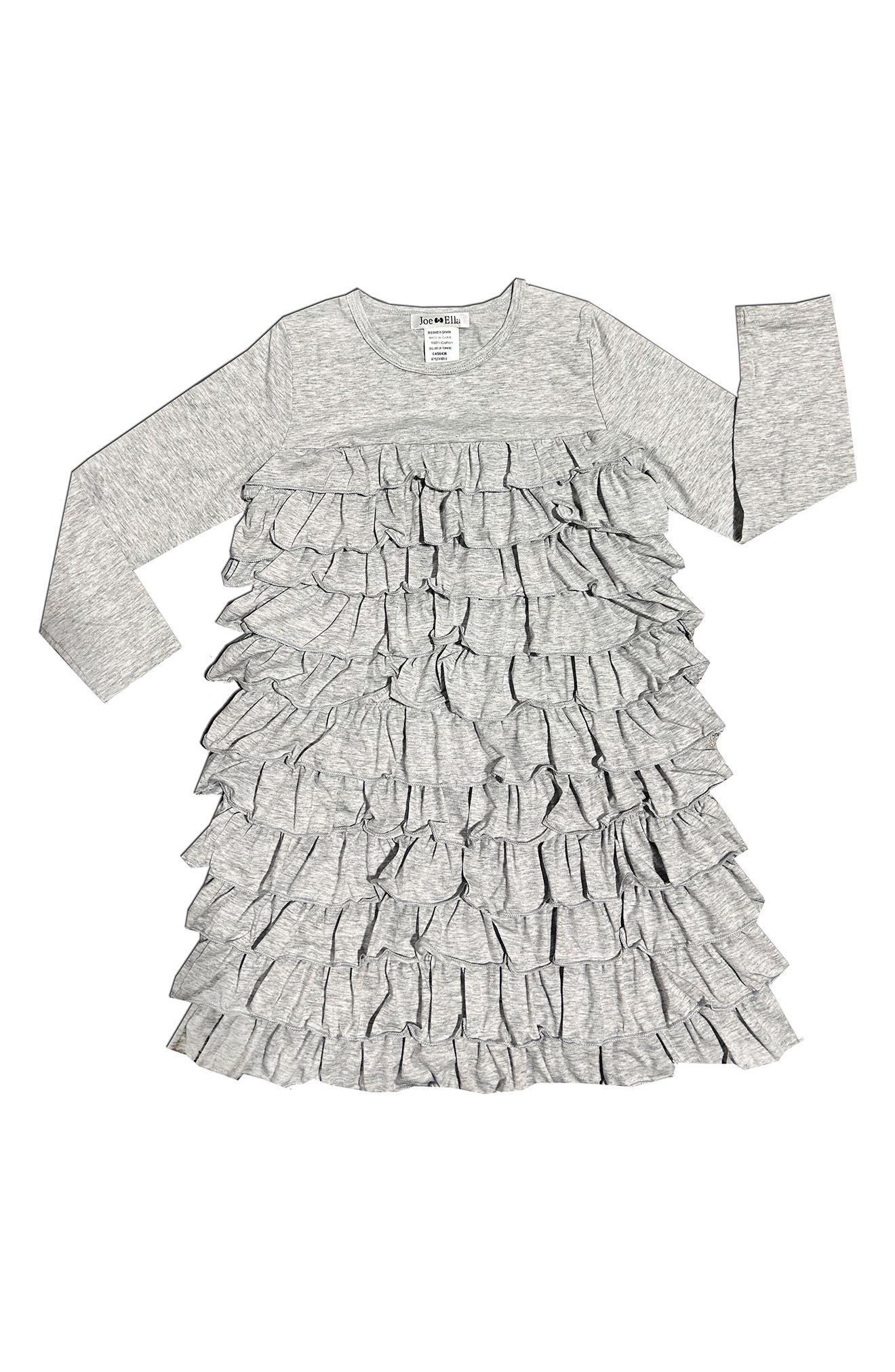 JOE-ELLA Kids' Ruffle Tiered Party Dress