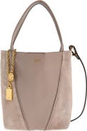 Chloé Small Chloé Spin Leather & Suede Tote