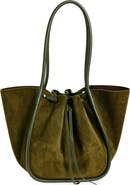 Proenza Schouler Large Ruched Suede Tote