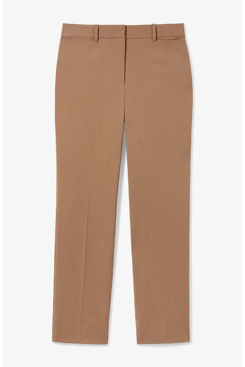 Smith Italian Wool Twill Straight Trouser, Alternate, color, Saddle