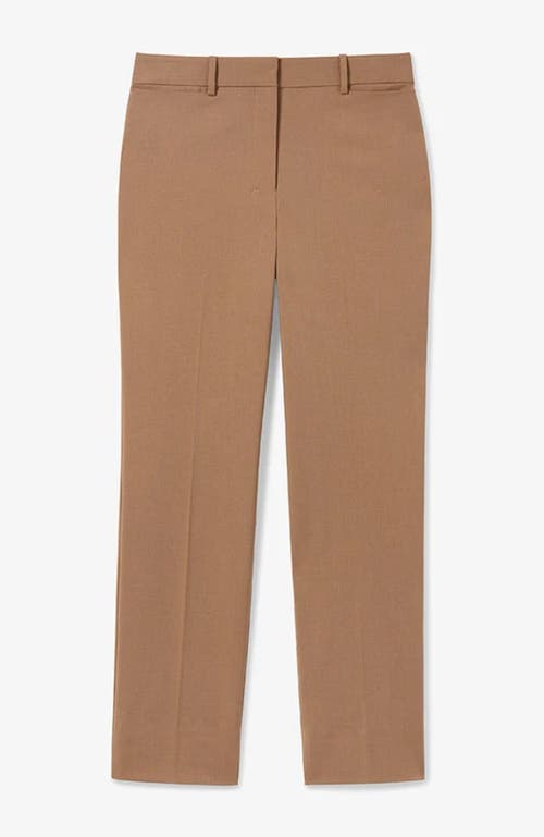 M.m.lafleur Smith Italian Wool Twill Straight Trouser In Brown
