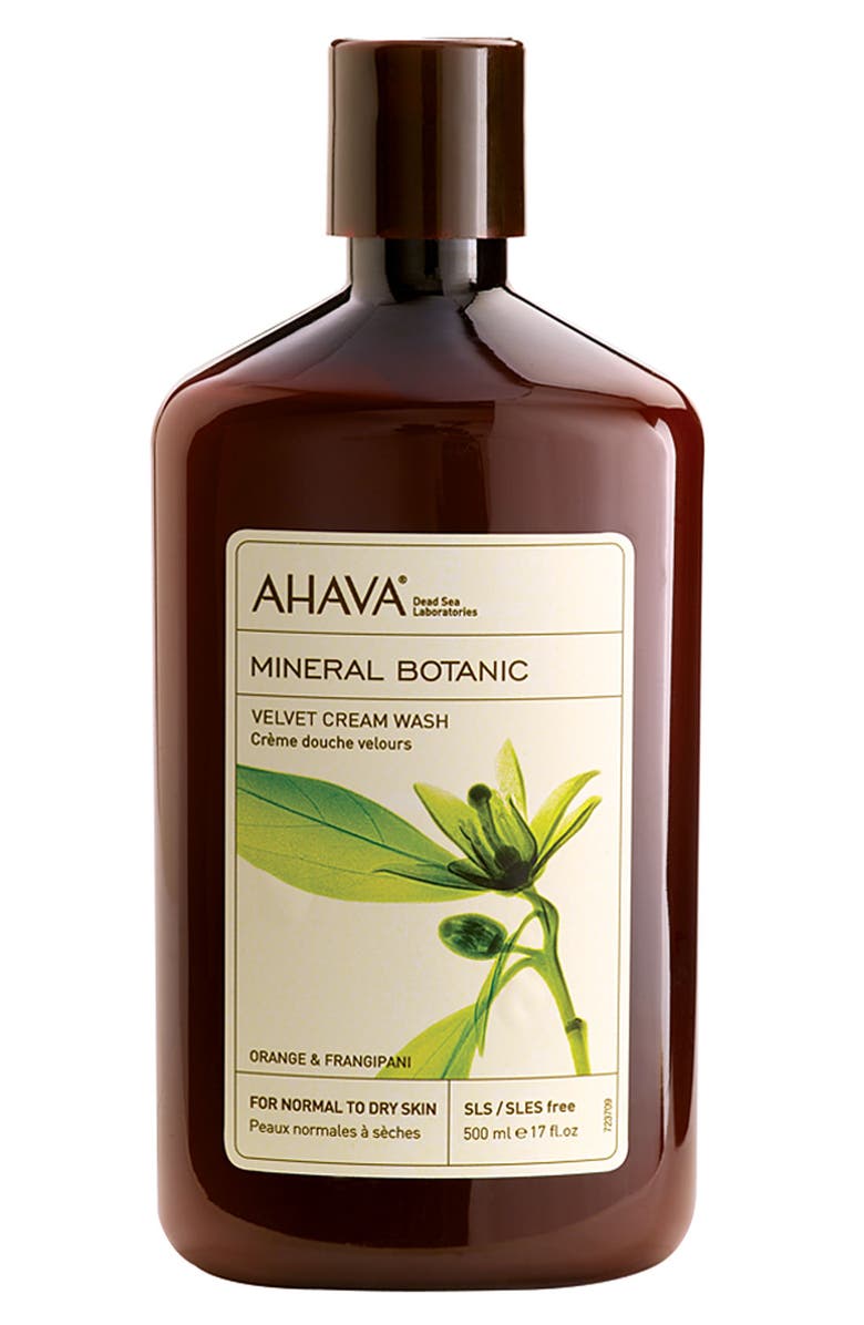 AHAVA 'Honeysuckle & Lavender' Mineral Botanic Velvet Cream Wash for Sensitive Skin, Main, color, 