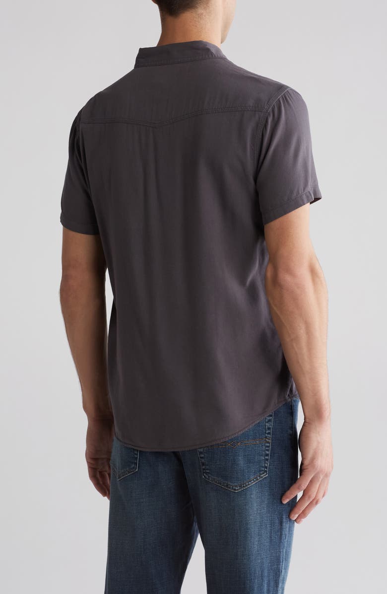 Lucky Brand Western Short Sleeve Shirt, Alternate, color, Blackened Pearl