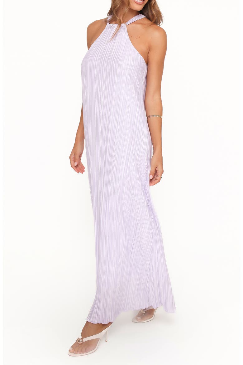 Melody Plissé Maxi Dress, Alternate, color, LAVENDER