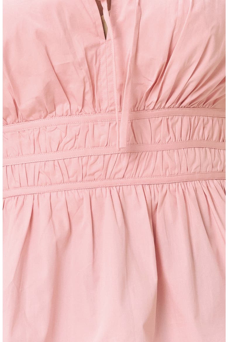 Split Neck Puff Sleeve Top, Alternate, color, BABY PINK