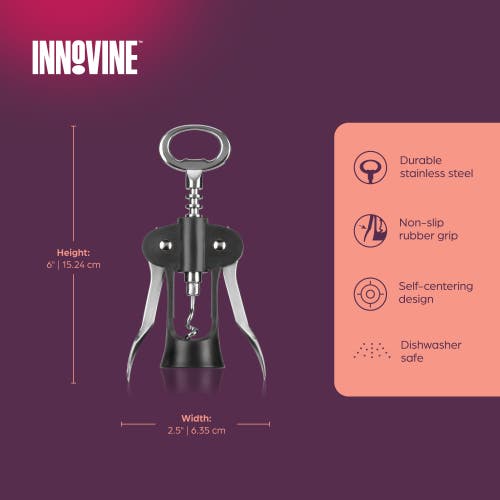 Innovine Winged Corkscrew In Silver