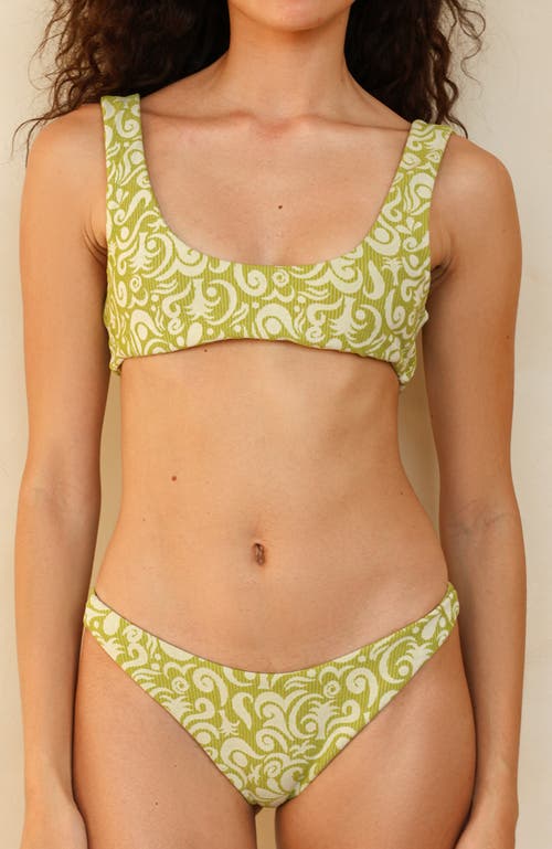Dippin Daisys Sunny Bralette Top In Twin Fin Matcha