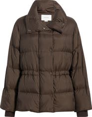 Vince Quilted Stand Collar Down Puffer Jacket