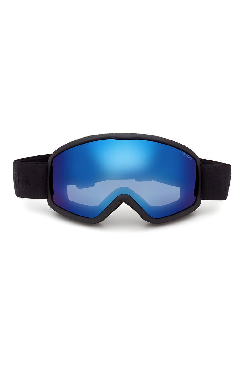 Mirrored Ski Mask, Main, color, MATTE BLACK / BLUE MIRROR LENS