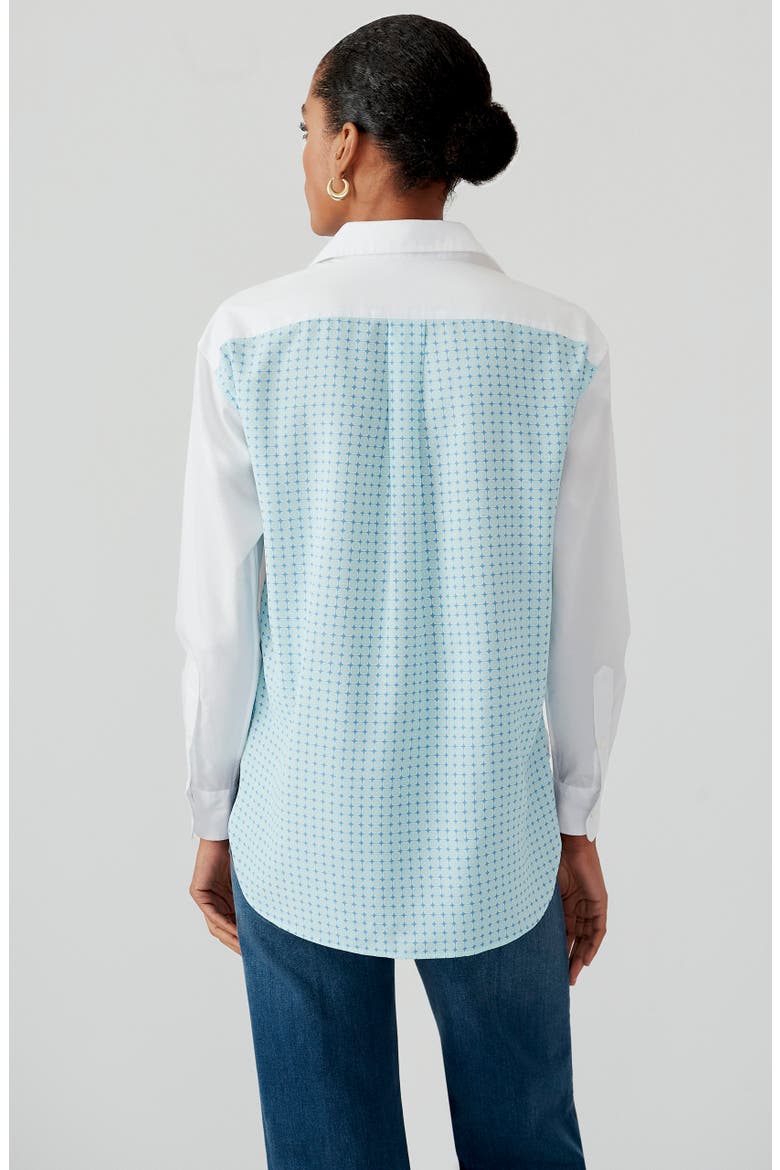 Finn Contrast Button Front Shirt, Alternate, color, WHITE