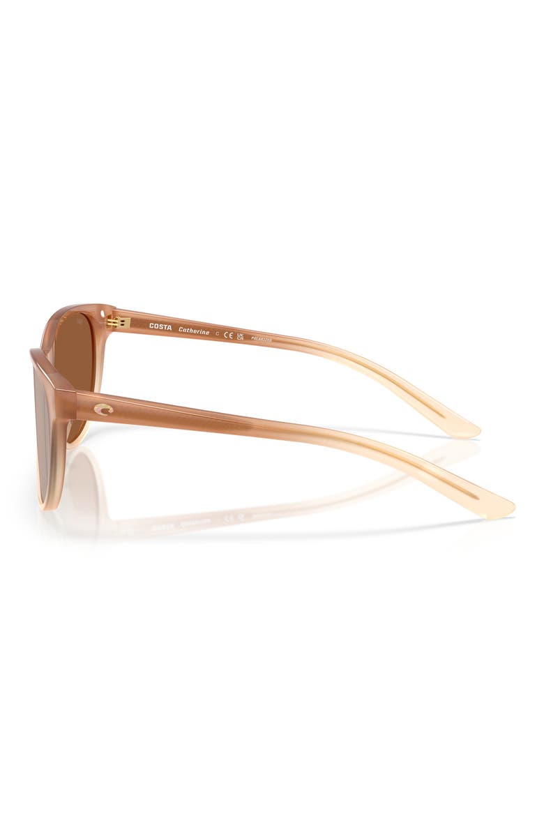Catherine 57mm Polarized Phantos Sunglasses, Alternate, color, SANDBAR/ COPPER SILVER 580G