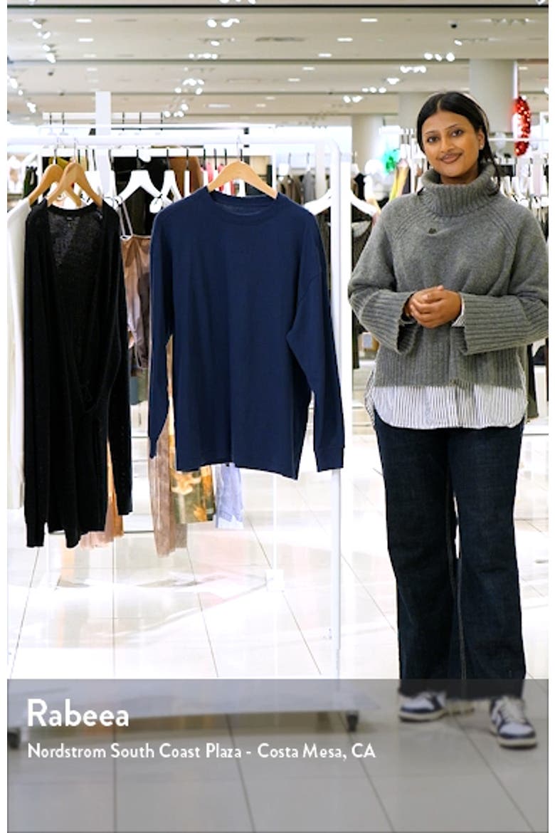 Micro Logo Oversize Long Sleeve T-Shirt video