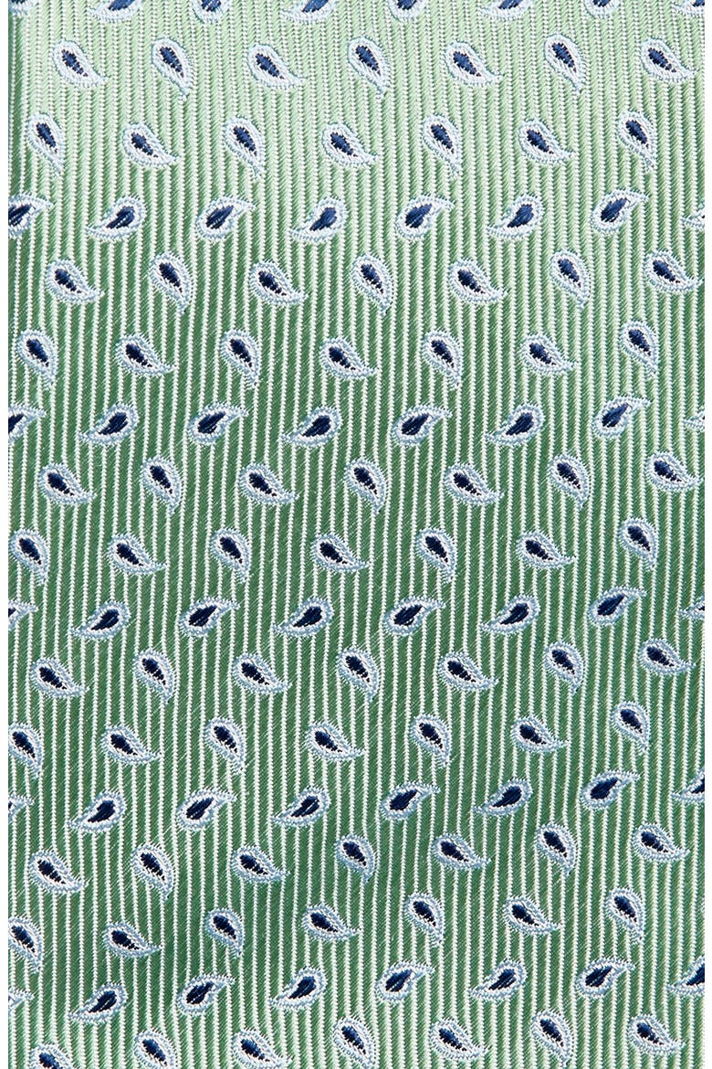 Paisley Silk Tie, Alternate, color, GREEN