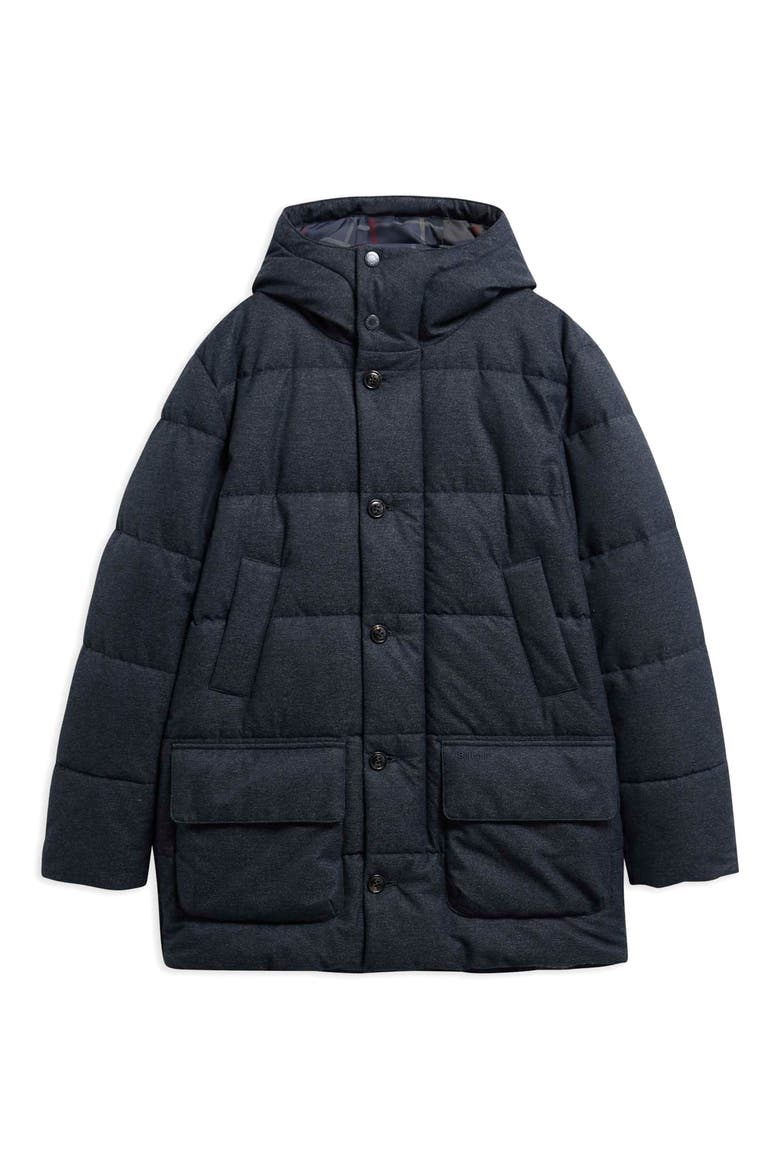 Winter Bedale Baffle Quilted Puffer Jacket, Alternate, color, DARK NAVY