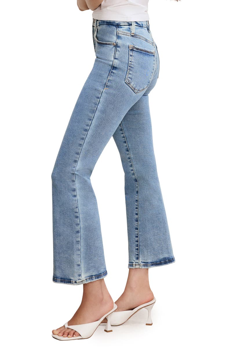 Good American Good Legs Crop Bootcut Jeans, Alternate, color, Blue
