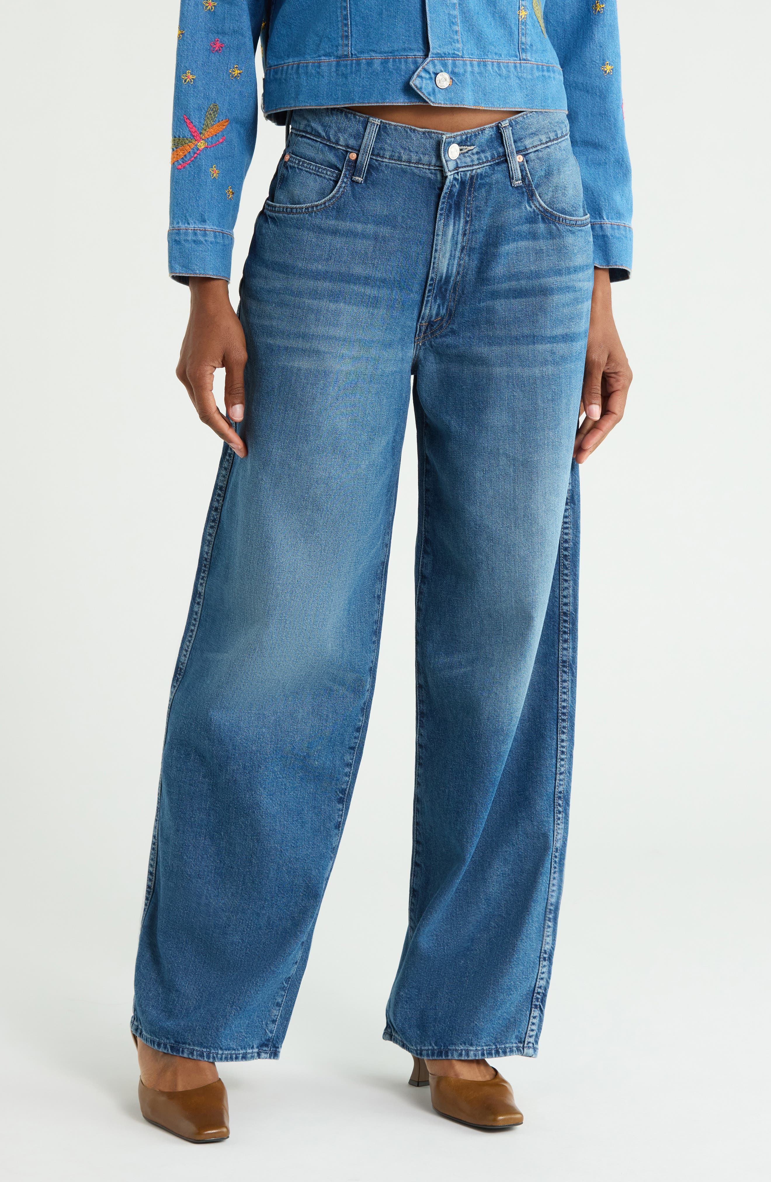 The Delinquent Nerdy Straight Leg Jeans