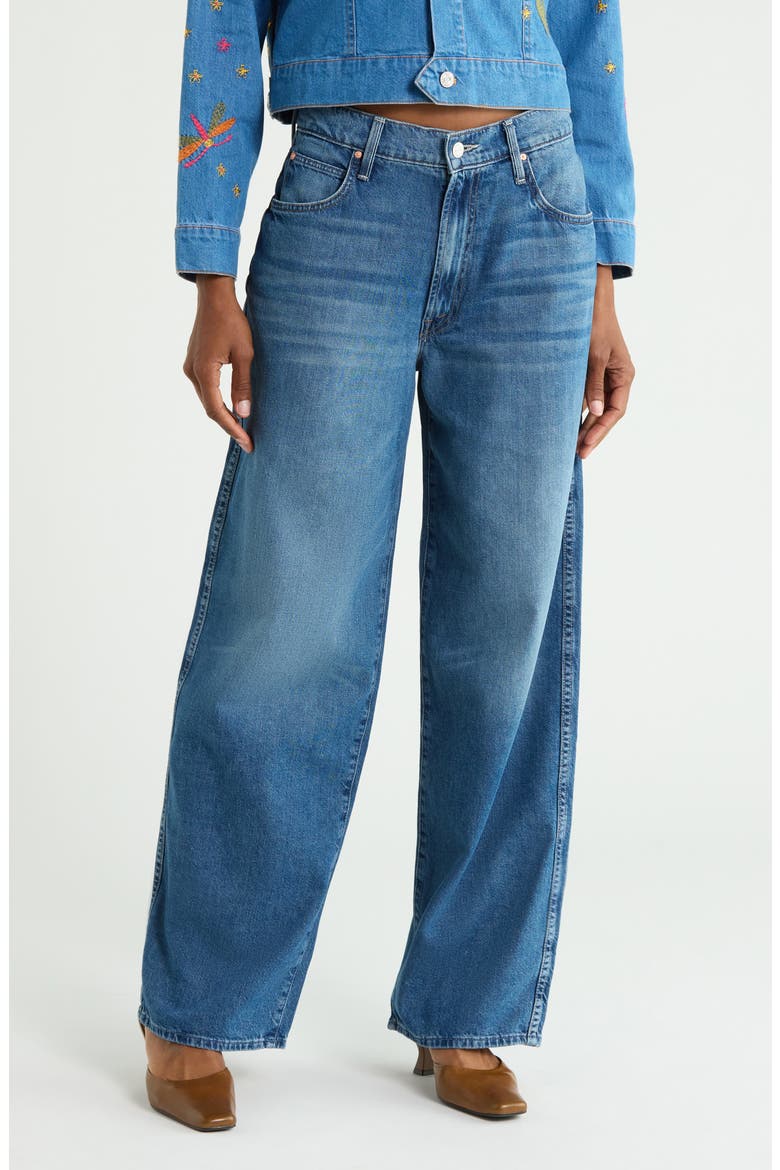 The Delinquent Nerdy Straight Leg Jeans, Main, color, RICHES TO RAGS
